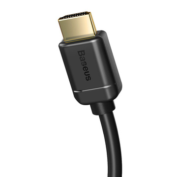 Baseus HDMI 2.0-Kabel, 4K 30 Hz, 3D, HDR, 18 Gbit/s, 5 m (Schwarz)