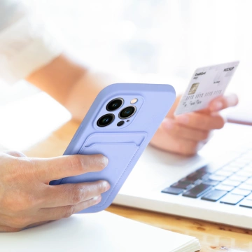 KARTENHÜLLE für IPHONE 14 PLUS lila
