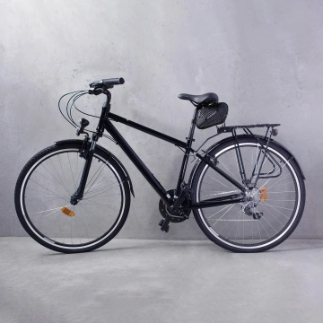 Wozinsky Fahrradsatteltasche wasserdicht 1,5 l schwarz (WBB27BK)
