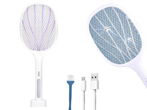 6 LED UV Alogy Insektenvernichter Lampe, Tragbare Insektenfalle, Insekten Weiß