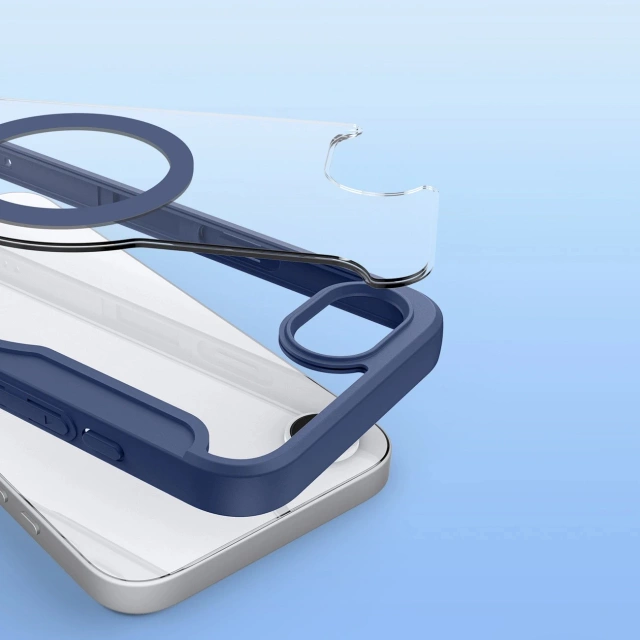 Etui ochronne Dux Ducis Skin X Pro z MagSafe na iPhone 16e – niebieskie