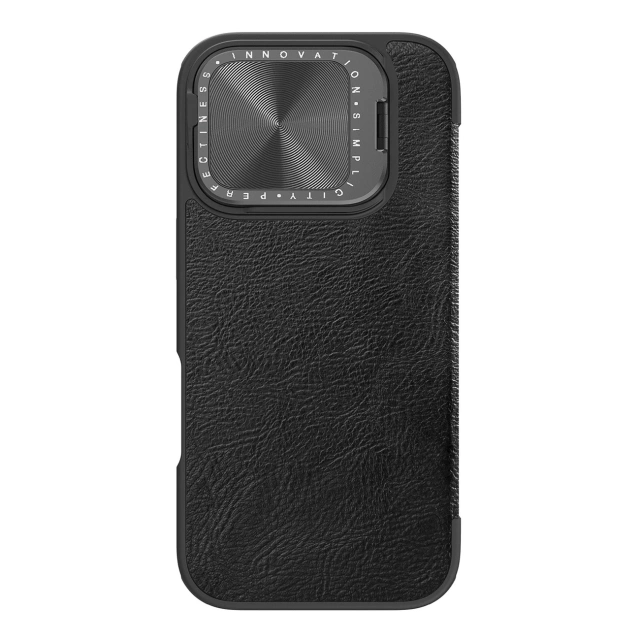 Etui do iPhone 16 Pro Max Nillkin Qin Prop Leather Czarny