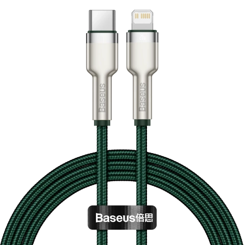 USB-C-zu-Lightning-Kabel Baseus Cafule, PD, 20 W, 1 m (grün)