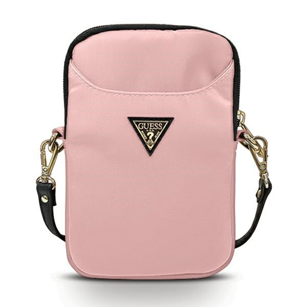 Ratet mal, Handtasche GUPBNTMLLP rosa / rosa Nylon-Dreieck-Logo