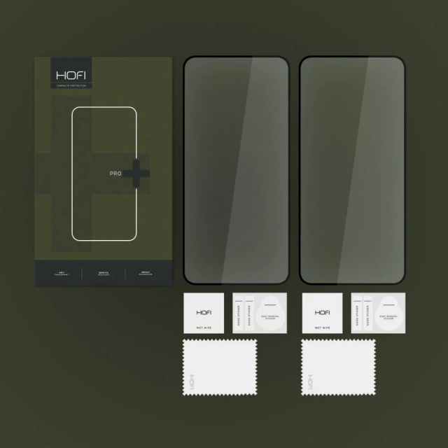 Hofi Glass Pro 2er-Pack gehärtetes Glas für Samsung Galaxy S24 Schwarz