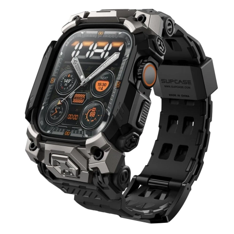 Etui z Paskiem do Apple Watch Ultra 1/2 (49mm) Czarny SUPCASE Unicorn Beetle Ore