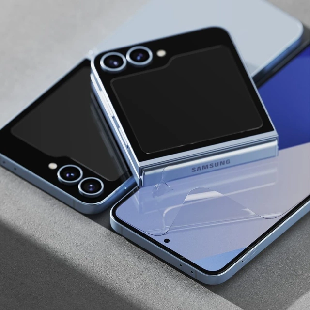 Zestaw Ochronny Ringke 3-In-1 Protector 2-Set Galaxy Z Flip 6 Clear