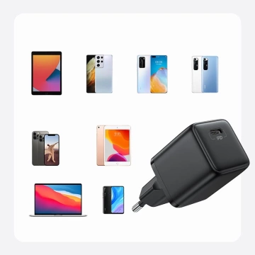 Joyroom Kleines schnelles USB-Typ-C-PD-Ladegerät 25 W EU-Stecker Schwarz (L-P251)