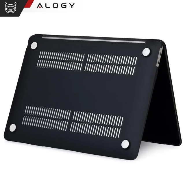 Etui do Macbook Air 15 M2 2023 / M3 2024 (A2941,A3114) Case obudowa pokrowiec matowe Alogy Hard Cover Czarne