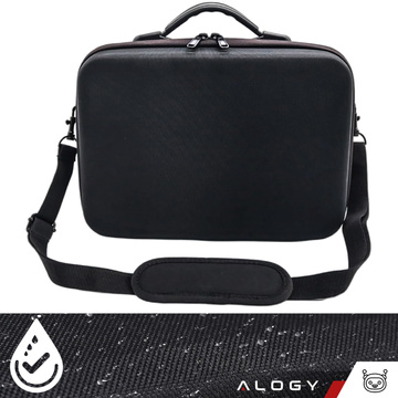 Pokrowiec walizka do drona DJI Mini 4 Pro / DJI Mini 3 Pro / Mini 3 sztywny kuferek etui twarde z paskiem Hard Case Alogy Czarny