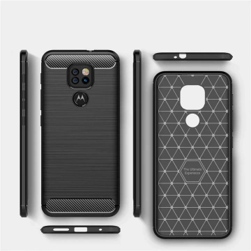 TPUCARBON MOTOROLA MOTO G9 PLAY/E7 PLUS SCHWARZ