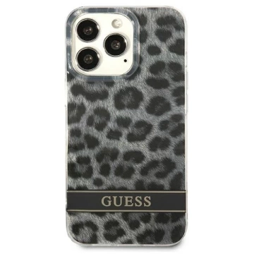 Guess GUHCP13LHSLEOK iPhone 13 Pro / 13 6,1" szary/grey Hardcase Leopard