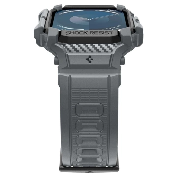 Hülle mit Armband für Apple Watch 10 (46 mm) Dunkelgrau Spigen Rugged Armor Pro