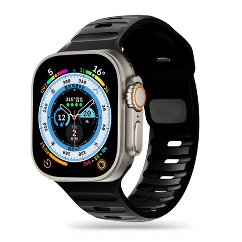 Pasek sportowy opaska IconBand Line do Apple Watch 4 / 5 / 6 / 7 / 8 / SE / ULTRA (42 / 44 / 45 / 49 mm) Black