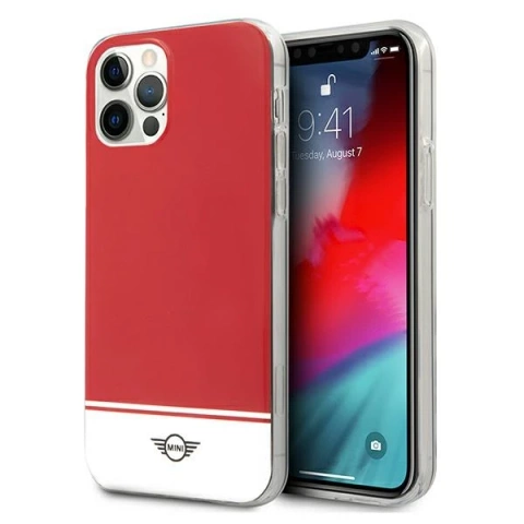 Stripe Collection Hardcase-Handyhülle für iPhone 12/12 Pro rot/rot