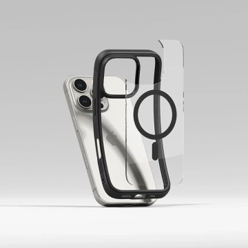 Etui Ringke Fusion Bold Magnetic Magsafe für iPhone 16 Pro Schwarz