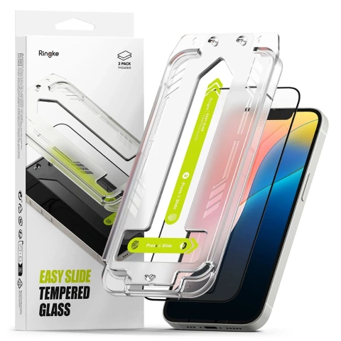 Panzerglas für iPhone 13 / 13 Pro / 14 / 16e Ringke Easy Slide 2er-Pack Klar
