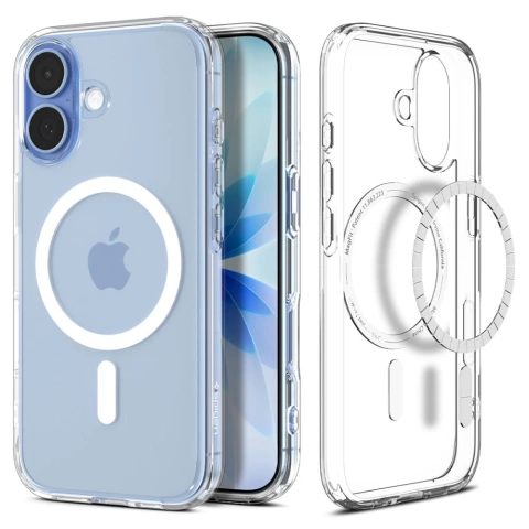 Etui do iPhone 17 Spigen Ultra Hybrid Mag MagSafe Clear/White
