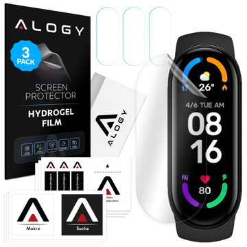 3x Alogy Hydrogel Hydrogel-Schutzfolie für [Marke] [Modell] Smartwatch