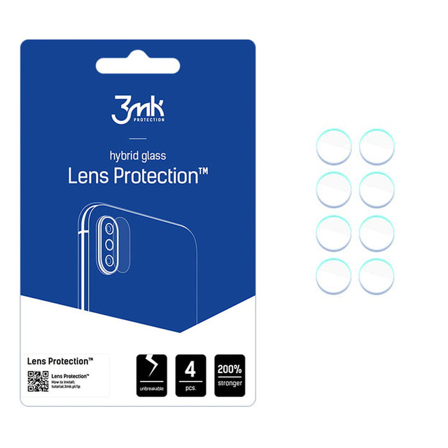 Szkło x4 na kamerę obiektyw 3mk Lens Protection do Samsung Galaxy Z Flip 4