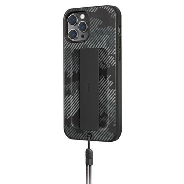 UNIQ-Hülle Heldro iPhone 12/12 Pro 6.1 "schwarz camo / charcoal camo Antimikrobiell