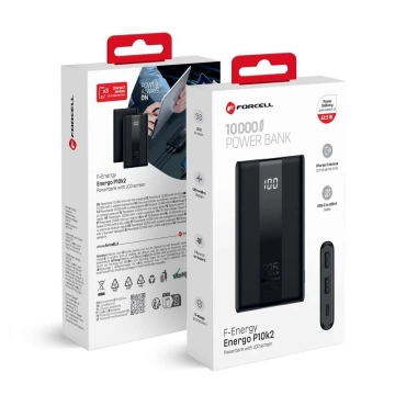 Powerbank Forcell F-Energy P10K2 10000mAh PD 22,5W QC3.0 Schwarz