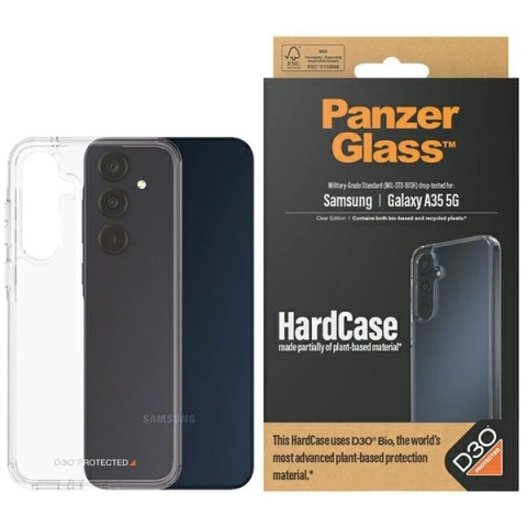 Etui do Samsung Galaxy A35 5G PanzerGlass HardCase D3O 3x Militärqualität Schwarz