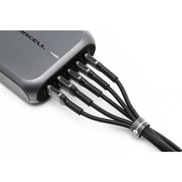 USB-C-auf-Lightning-Kabel 27 W 3 m Nylon PD Forcell Aluminium Schwarz