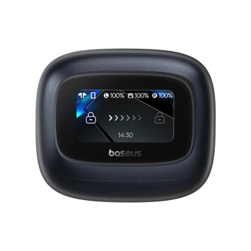 Słuchawki Baseus Bowie M2s Ultra TWS z ekranem LCD – czarne