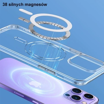 Etui USAMS Ice Magnet do iPhone 14 Plus 6,7"  IP14MBC01 (US-BH801) transparent