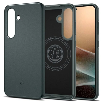 Samsung Galaxy S25 Abyss Green Spigen Thin Fit Mag MagSafe Hülle