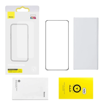 Baseus 0,25 mm gehärtetes Glas für Huawei Mate 40 Pro Vollbildabdeckung mit Rahmenmontagesatz (SGQJ010101)