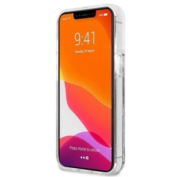 Karl Lagerfeld KLHCP13LKICGLS Handyschutzhülle für Apple iPhone 13 Pro / 13 6.1" Silber/Silber Hardcase Liquid Glitter Karl