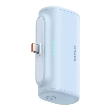 Baseus Compact Powerbank 5000 mAh 20 W USB-C Mini Schnellladung Blau