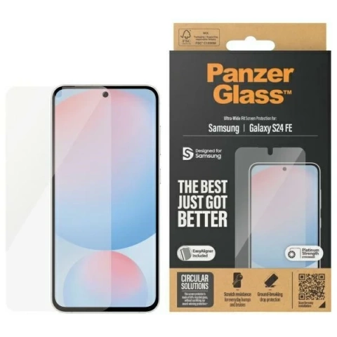 Gehärtetes Glas für Samsung Galaxy S24 FE PanzerGlass Ultra-Wide Fit