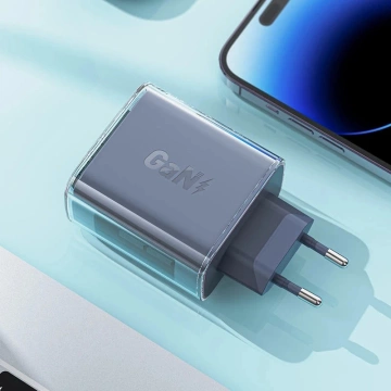 Acefast A45 GaN 65W 3-Port Ladegerät (1xUSB, 2xUSB-C) grün