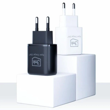 3mk HyperCharger 20W Wandladegerät 1xUSB-C 1xUSB-A PD/QC Schwarz