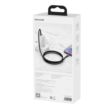 Baseus Tungsten Gold USB-C auf USB-C Kabel, 100W, 2m (schwarz)
