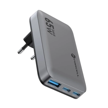Ładowarka sieciowa Forcell GaN III 65W 2xUSB-C + USB-A PD QC SFC