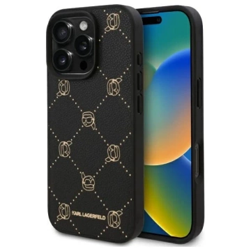 Karl Lagerfeld Hülle für iPhone 16 Pro Max 6,9" Schwarz Magsafe Karl Head