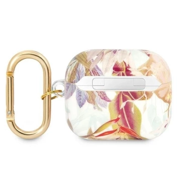 Guess GUA3HHFLU AirPods 3 Cover fioletowy/lila Flower Strap Collection