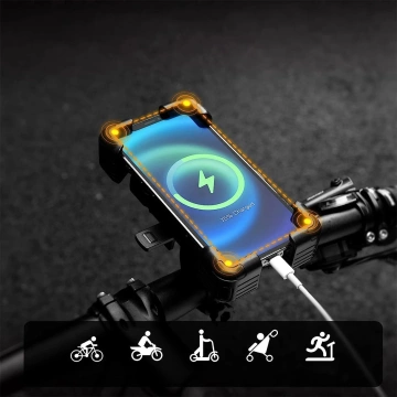 Uchwyt rowerowy Rockbros 25210030001 na kierownicę 4,5–7,2″ – czarny