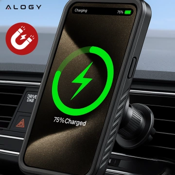 Hülle für Apple iPhone 15 Pro Armored 360 Hülle für Mag Safe wasserdicht Armor IP68 Alogy schwarz