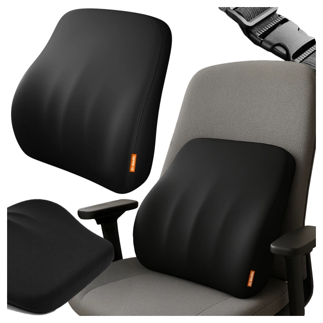 Poduszka do Samochodu pod Plecy Lędźwie DR.MEDIC LumbarGuard™ Ergonomiczna poduszka lędźwiowa na fotel krzesło do auta dla kierowcy pasażera