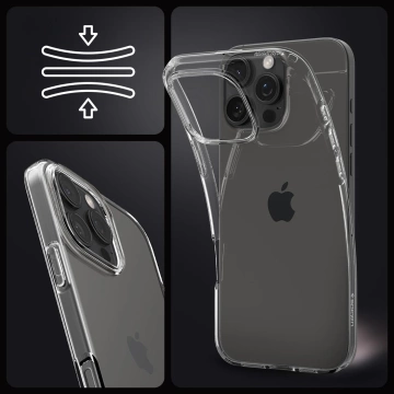 Glashülle für iPhone 16 Pro Spigen Liquid Crystal Mag Magsafe Schutzhülle für Clear Phone