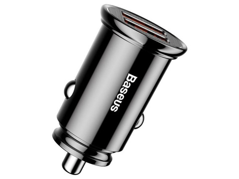 Baseus Dual Quick QC 3.0 2x USB 30W Autoladegerät schwarz