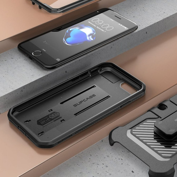 Etui Supcase Unicorn Beetle Pro für Apple iPhone 7 / 8 / SE 2020 / 2022 Schwarz