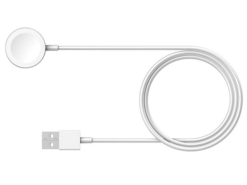 Ladegerät Ladekabel für Apple Watch 7, 6, 5, 4, 3, 2, 1, 1m weiß