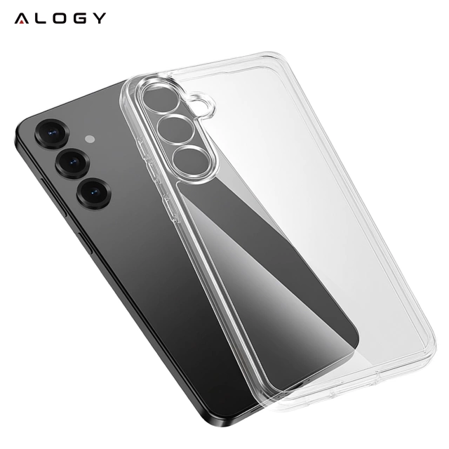 Etui Przezroczyste do Samsung Galaxy S25 Plus, Podwyższone Krawędzie, Idealne Dopasowanie, PC + TPU, Alogy HybridShield™ Case