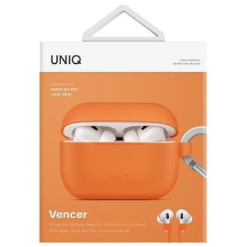Schutzhülle für UNIQ Vencer Kopfhörer für AirPods Pro 2nd Gen. Silikon orange/burnt orange
